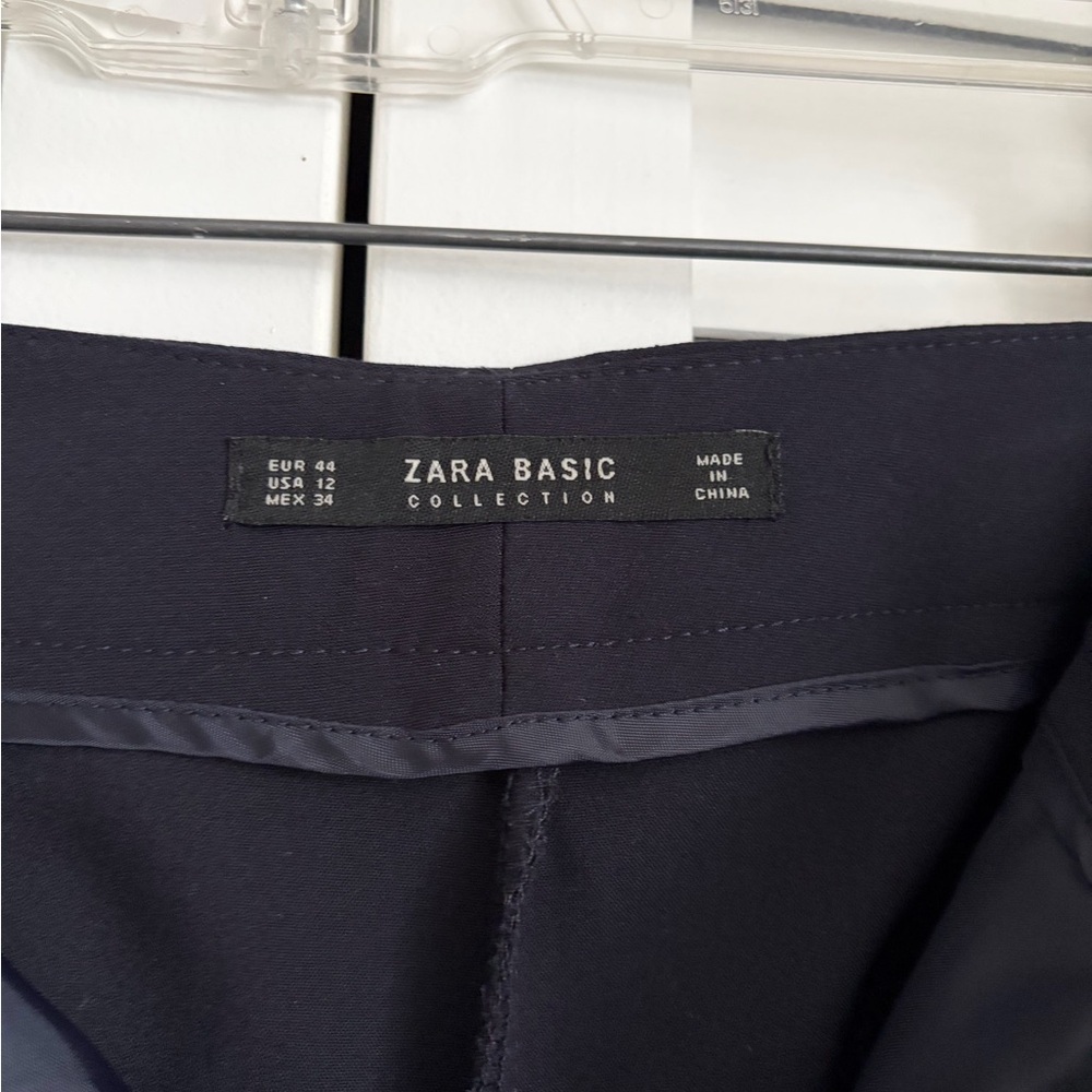 Zara Basic Dark Blue Dress Pant - Picture 6 of 6